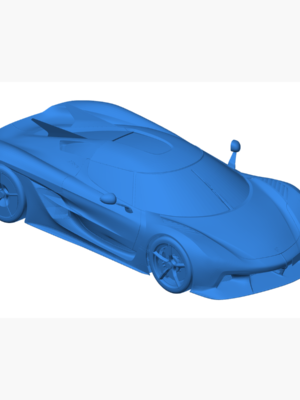 Koenigsegg Jesko Absolut 2020 3D Baskı Araba Modeli STL