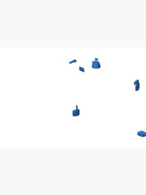 Hummer H1 Humvee Stilize 3D Baskı Modeli STL