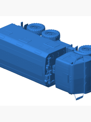 Kamaz Kung Askeri Kamyon 3D Baskı Modeli