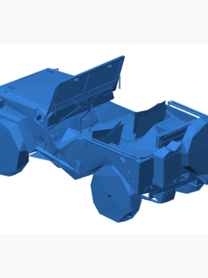 II. Dünya Savaşı Jeep Willys 3D Baskı STL