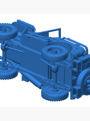 Willys MB Jeep ABD Ordusu 3D Baskı STL (Sürücüsüz)