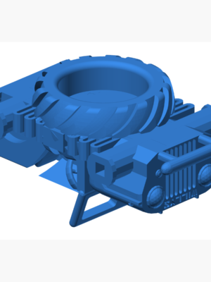Willys Jeep Mini Monster Truck 3D Baskı STL