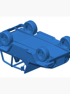 Jeep Wrangler TJ 1997 3D Baskı Araba Modeli STL