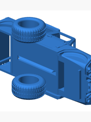 Jeep Wrangler 1:12 Ölçekli 3D Baskı STL Modeli