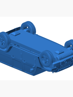 Jeep Wrangler JK Unlimited 2008 3D Baskı Modeli STL