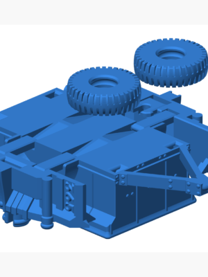 Willys MB Jeep Römork 3D Baskı STL (Katlanabilir Model Aksesuarı)