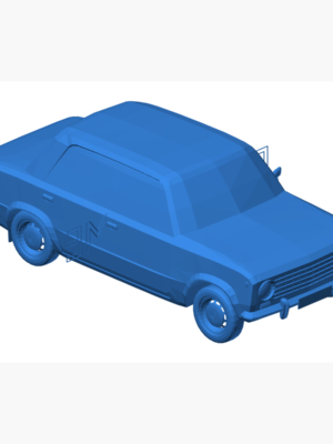 Lada VAZ 2101 Zhiguli Low Poly 3D Baskı STL