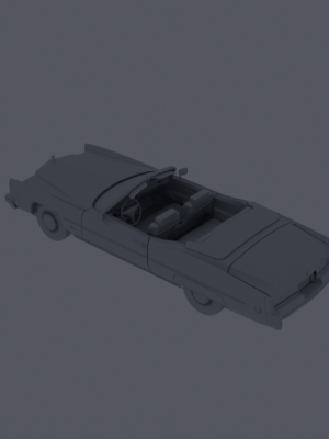 1973 Cadillac Eldorado 3D Baskı STL Modeli