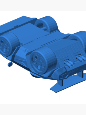 Lamborghini Countach Karikatür Stil 3D Baskı STL