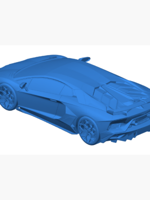 Lamborghini Aventador SVJ 2019 3D Baskı STL