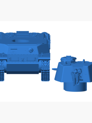 Type 3 Chi-To Japon Orta Tankı 3D Baskı STL Minyatürü