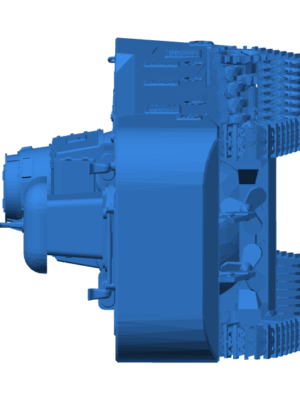 Japon Ka-Chi Amfibi Tank Minyatürü 3D Baskı STL