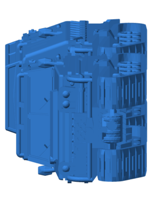 BV 202 İsveç Eklemli Paletli Araç 1:100 Ölçek 3D Baskı STL