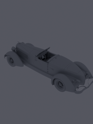1933 Duesenberg SJ Speedster 3D Baskı Modeli STL