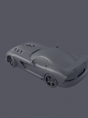 Dodge Viper SRT10 ACR Edition 3D Baskı STL