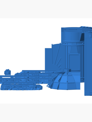 Jules Verne Temalı Tren Tender Vagonu 3D Baskı STL