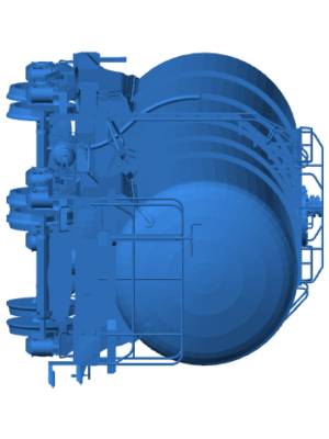 Yakıt Tanker Vagonu 3D Baskı STL