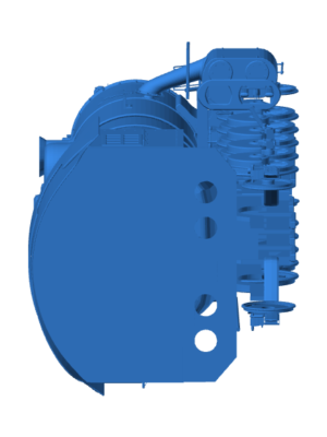 Klasik Buharlı Lokomotif 3D Baskı Modeli STL