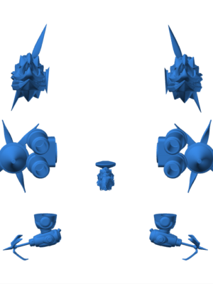Zephyr Saldırı Firkateyni Minyatür Gemi 3D Baskı STL