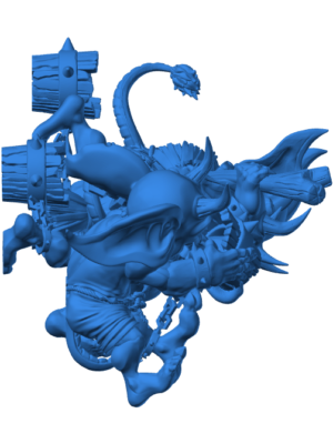Korsan Gemisi Güverte Fırçası 3D Baskı STL