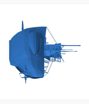 U-Boot Type VII-C U-995 Alman Denizaltısı 3D Baskı STL