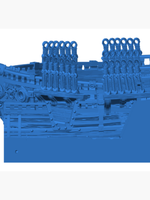 Brig Gemisi Ballistası — 4 Parçalı 3D Baskı STL Minyatür