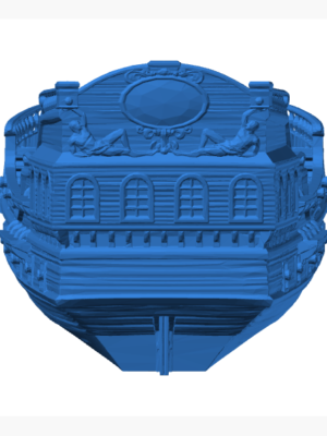 Tarihi Fırkateyn Gemi Modeli 3D Baskı STL