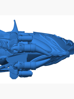 Talon Sınıfı Gökyüzü Kofası – Fantastik Uçan Gemi Minyatürü 3D Baskı STL