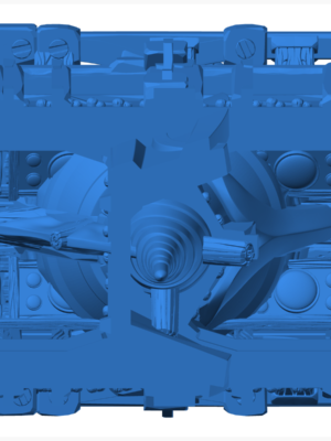 Fantezi Hava Gemisi Minyatürü B – 40 Parça 3D Baskı STL