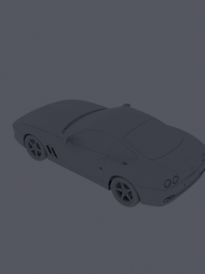 Ferrari 550 Maranello (1996) 3D Baskı STL Araba Modeli