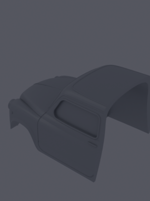 Fiat 600 Klasik Araba Ölçekli Model 3D Baskı STL