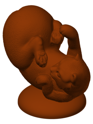 Noel Kedisi Gece Lambası - 3D Baskı STL