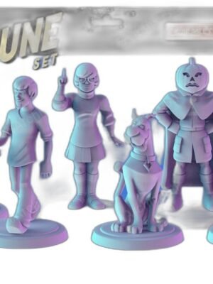 Scooby-Doo Ekibi 3D Baskı Figür Seti – 6 Karakter, 81 Parça STL