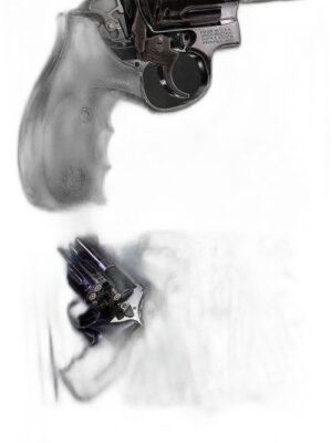 Smith & Wesson Model 686 Revolver 3D Baskı Figür Modeli