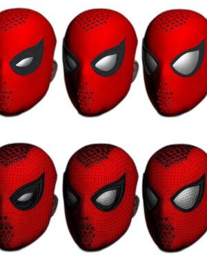 Spider-Man Homecoming Maskesi - 3D Baskı STL Figür Seti (13 Parça)