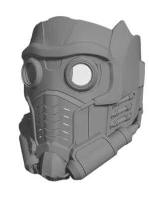 Star-Lord Kaskı – Guardians of the Galaxy 3D Baskı Figür Seti (4 Parça)