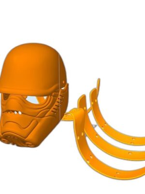 Samurai Fırtına Askeri Miğferi 3D Baskı STL