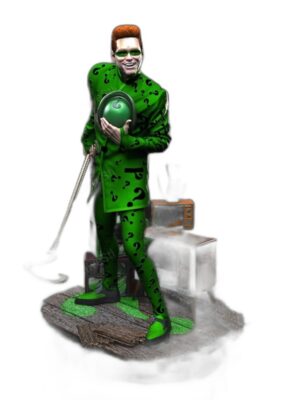 The Riddler Figür Seti – Soru İşareti Kostümlü Kötü Adam 3D Baskı