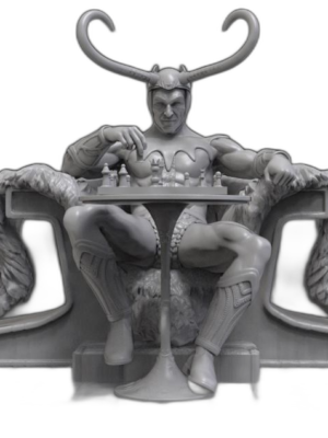 Loki ve Satranç Tahtası 3D Baskı Figür STL Seti – 14 Parça