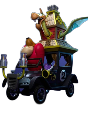 Çılgın Yarışlar (Wacky Races) – Creepy Coupe Hayalet Araba 3D Baskı STL Seti – 27 Parça