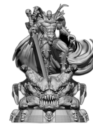 Spawn 3D Baskı Figür STL Seti – 19 Parça