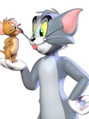 Tom ve Jerry 3D Baskı Figür Seti – 6 Parça STL