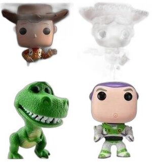Toy Story Funko Pop Seti – Woody, Rex, Buzz 3D Baskı STL (4 Parça)