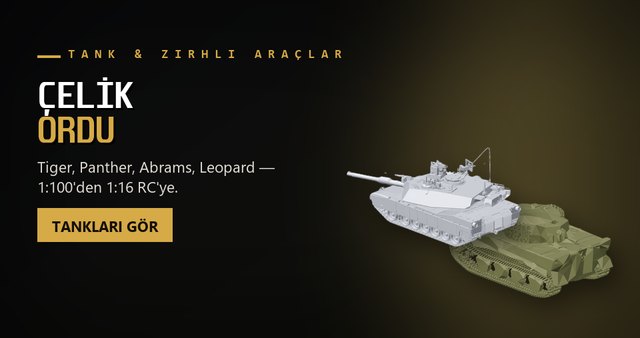 Tank ve zırhlı araç modelleri